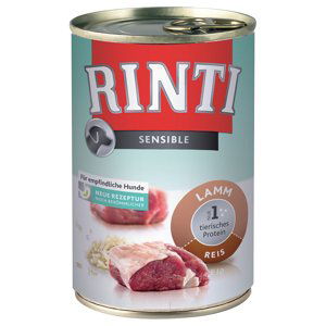 RINTI Sensible 6 x 400 g - Jehněčí & rýže