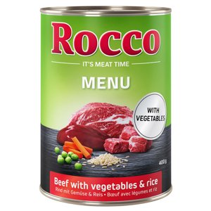 Rocco Menu 6 x 400 g - Hovězí, zelenina & rýže