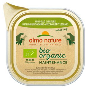 Almo Nature BioOrganic Maintenance 6 x 100 g - Bio kuře & bio zelenina