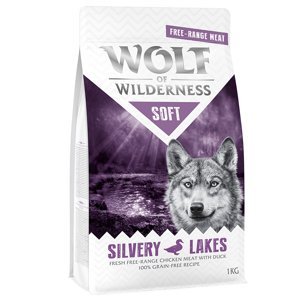 Wolf of Wilderness "Soft - Silvery Lakes" - kuřecí z volného chovu s kachnou - 5 x 1 kg