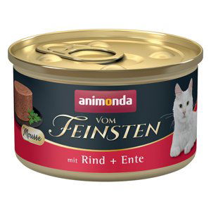 animonda Vom Feinsten Adult 12 x 85 g - hovězí a kachní