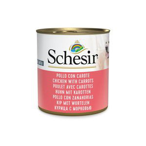 Výhodné balení Schesir konzervy 12 x 285 g - kuřecí s mrkví