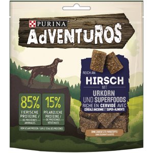 AdVENTuROS snacky, 4 balení - 3 + 1 zdarma! -  jelení s prosem 24 x 90 g