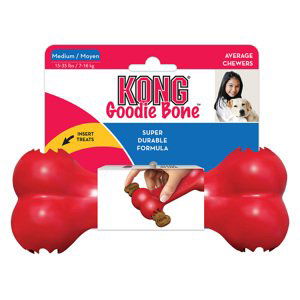 Kong Goodie Bone gumová kost - vel. M: cca D 18 cm