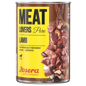 Výhodné balení Josera Meatlovers Pure 12 x 400 g - jehněčí