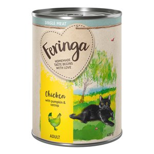 Feringa Single Meat Menu 6 x 410 g - kuřecí s dýní a šantou kočičí