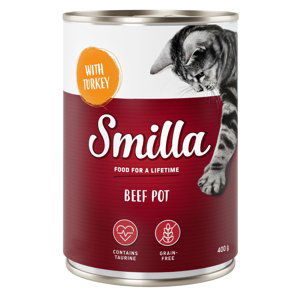 Smilla konzerva, 6 x 400 g - 10 % sleva - hovězí s krůtím