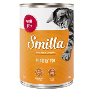 Smilla konzerva, 6 x 400 g - 10 % sleva - jemné drůbeží s hovězím