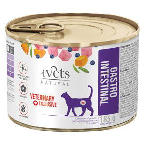 4Vets Natural Cat Gastro Intestinal 185 g - 24 x 185 g