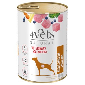 4Vets Natural Veterinary Exclusive Weight reduction 400 g - 12 x 400 g