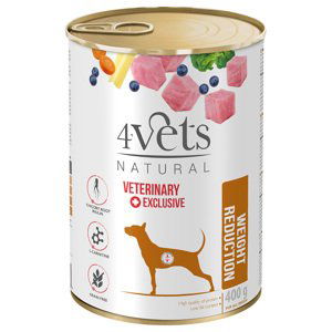 4Vets Natural Veterinary Exclusive Weight reduction 400 g - 6 x 400 g