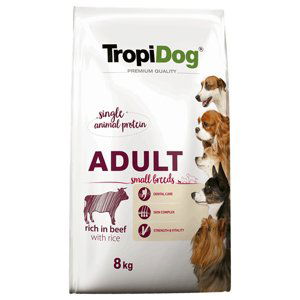 Tropidog Premium Adult Small Beef & Rice - 2 x 8 kg