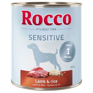 Rocco Sensitive,  24 x 800 g - 20 + 4 zdarma! - Jehněčí & rýže