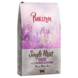 Purizon granule,  6,5 kg  - 5,5 + 1 kg zdarma! - Single Meat kachna s květy levandule