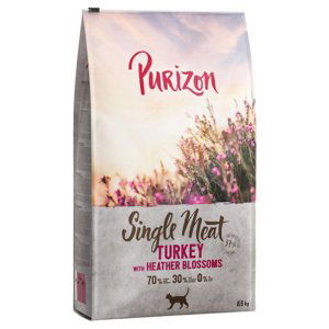 Purizon granule,  6,5 kg  - 5,5 + 1 kg zdarma! - Single Meat krůtí s květy vřesu