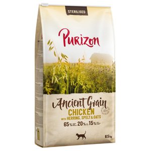 Purizon granule,  6,5 kg  - 5,5 + 1 kg zdarma! - Adult Ancient Grain Sterilised s kuřecím a rybou