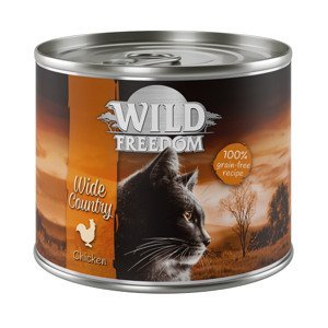 Wild Freedom konzervy, 6 x 200 g, 5 + 1 zdarma! - Wide Country - kuře PUR (6 x 200 g)