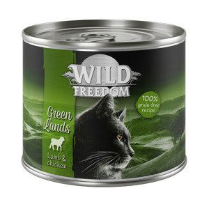 Wild Freedom konzervy, 6 x 200 g, 5 + 1 zdarma! - Green Lands - jehně & kuře (6 x 200 g)