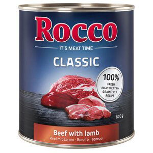 Rocco Classic konzervy, 24 x 800 g  za skvělou cenu - Hovězí s jehněčím