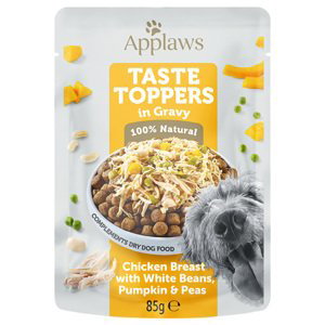 Applaws Taste Toppers in Sauce 12 x 85 g - kuřecí s hráškem, dýní a bílými fazolemi