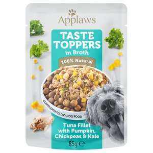 Applaws Taste Toppers Pouch in Broth 24 x 85 g - tuňák s dýní, kapustou a cizrnou