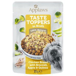 Applaws Taste Toppers Pouch in Broth 24 x 85 g - kuřecí s brokolicí, jablkem a quinoou