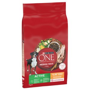 PURINA ONE Medium/Maxi Active Chicken - 2 x 7 kg