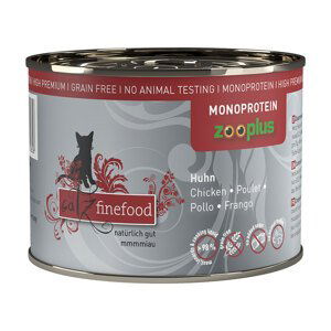 catz finefood Monoprotein zooplus 6 x 200 g - kuřecí