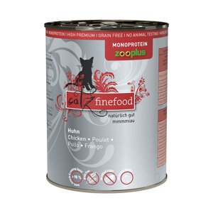 catz finefood Monoprotein zooplus 6 x 400 g - kuřecí