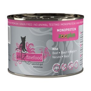 catz finefood Monoprotein zooplus 24 x 200 g - hovězí