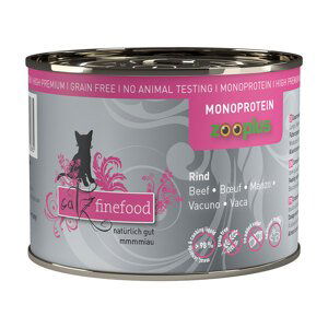 catz finefood Monoprotein zooplus 24 x 200 g - hovězí