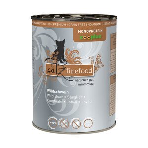 catz finefood Monoprotein zooplus 24 x 400 g - divočák