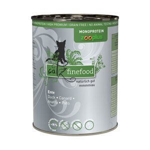 catz finefood Monoprotein zooplus 24 x 400 g - kachní