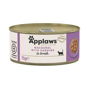 Applaws konzervy 12 x 70 g - makrela a sardinky