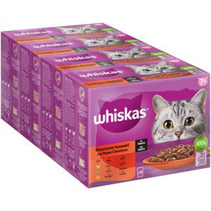 Whiskas Senior kapsičky Jumbo balení 144 x 85 g / 100 g - 7+ klasický výběr v omáčce (144 x 85 g)