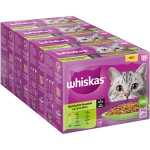 Whiskas Senior kapsičky Jumbo balení 144 x 85 g / 100 g - 7+ míchaný výběr v omáčce (144 x 85 g)