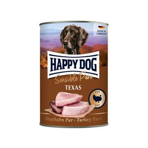 Happy Dog Sensible Pure 12 × 400 g výhodné balení - Texas (krůtí)