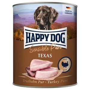 Happy Dog Sensible Pure 6 × 800 g - Texas (krůtí)