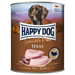 Happy Dog Sensible Pure 24 × 800 g výhodné balení - Texas (krůtí)