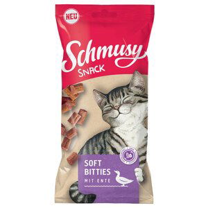 Schmusy Snack Soft Bitties - kachní (8 x 60 g)