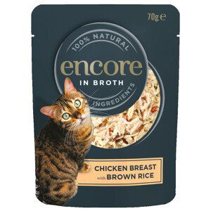 Encore Cat Pouch 16 × 70 g - kuřecí s hnědou rýží