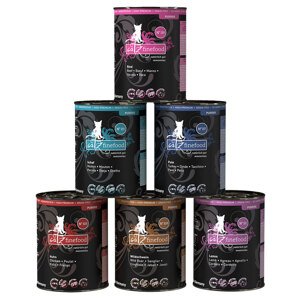 Výhodné balení catz finefood Purrrr 12 x 400 g - Mix 6 druhů