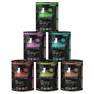 Výhodné balení catz finefood Purrrr 12 x 400 g - Mix II (6 druhů - 12 x 400/375 g)