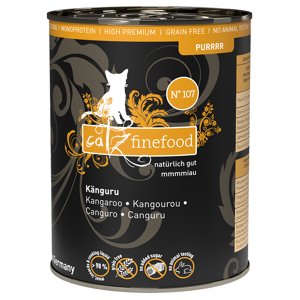 Výhodné balení catz finefood Purrrr 12 x 400 g - No. 107 klokaní