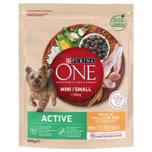 PURINA ONE Mini Active Chicken & Rice - 5 x 800 g