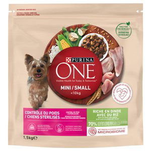 PURINA ONE Mini Weight Control / Sterilised Turkey & Rice - 18 kg (12 x 1,5 kg)