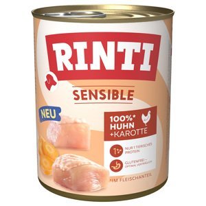 Výhodné balení RINTI Sensible 24 ks (24 x 800 g) - Kuřecí s mrkví