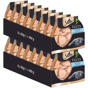 Filety Sheba Feine Filets 2 x 16 ks (32 × 60 g) - bílé ryby