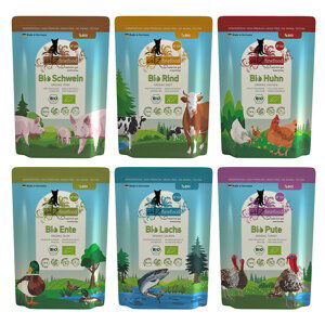 catz finefood Bio zkušební balení - mix 6 x 85 g (6 druhů)