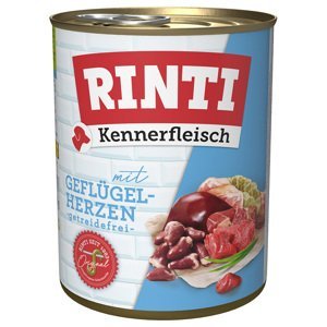 RINTI Kennerfleisch 800 g - s drůbežími srdíčky